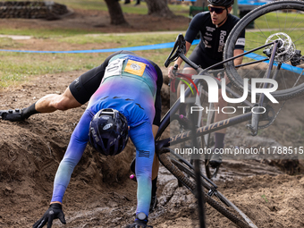 Sacramento Cyclocross hosts Race 6 of the popular cyclocross race series at Rusch Park in Citrus Heights, California, on November 17, 2024....