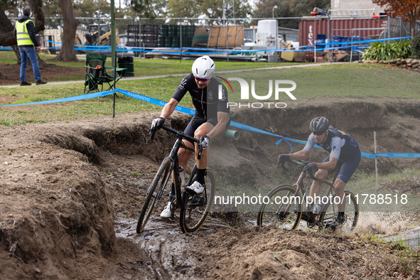 Sacramento Cyclocross hosts Race 6 of the popular cyclocross race series at Rusch Park in Citrus Heights, California, on November 17, 2024. 