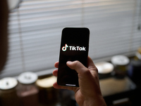 The TikTok app logo is seen in this photo illustration taken in Warsaw, Poland on 18 November, 2024. The Canadian government has ordered the...