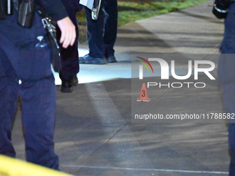 The NYPD Evidence Collection Team responds to the scene to photograph, mark, and collect evidence after a 28-year-old man is shot in the leg...