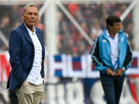 Miguel Angel Russo, coach of San Lorenzo, looks on during a Liga Profesional 2024 match between San Lorenzo and Racing Club at Estadio Pedro...