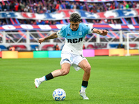 Gaston Martirena of Racing Club kicks the ball during a Liga Profesional 2024 match between San Lorenzo and Racing Club at Stadium Pedro Bid...