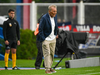 Miguel Angel Russo, coach of San Lorenzo, looks on during a Liga Profesional 2024 match between San Lorenzo and Racing Club at Estadio Pedro...