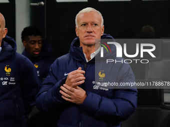 The head coach Didier Deschamps (France) is present during the UEFA Nations League, League A, Group A2 football match between Italy and Fran...