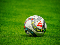 The official Nations League match ball is used during the UEFA Nations League, League A, Group A2 football match between Italy and France in...