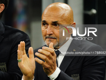 The head coach Luciano Spalletti (Italy) claps his hands during the UEFA Nations League, League A, Group A2 football match between Italy and...