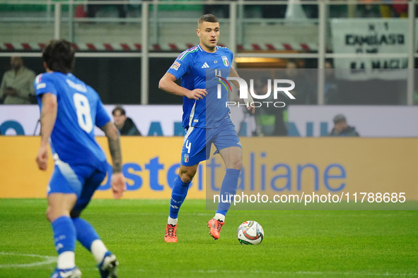 Alessandro Buongiorno (Italy) participates in the UEFA Nations League, League A, Group A2 football match between Italy and France in Milan,...