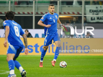 Alessandro Buongiorno (Italy) participates in the UEFA Nations League, League A, Group A2 football match between Italy and France in Milan,...