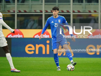 Alessandro Bastoni (Italy) participates in the UEFA Nations League, League A, Group A2 football match between Italy and France in Milan, Ita...