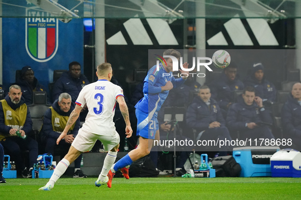 Andrea Cambiaso (Italy) participates in the UEFA Nations League, League A, Group A2 football match between Italy and France at Stadio San Si...