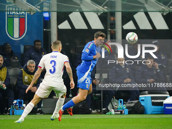 Andrea Cambiaso (Italy) participates in the UEFA Nations League, League A, Group A2 football match between Italy and France at Stadio San Si...