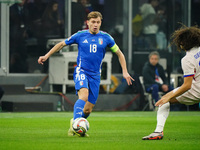 Nicolo' Barella (Italy) participates in the UEFA Nations League, League A, Group A2 football match between Italy and France at Stadio San Si...