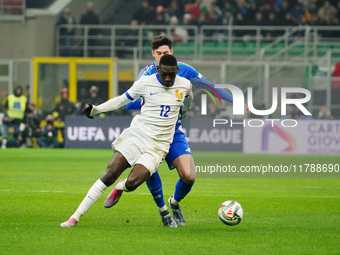 Randal Kolo Muani (France) participates in the UEFA Nations League, League A, Group A2 football match between Italy and France in Milan, Ita...