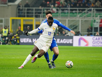 Randal Kolo Muani (France) participates in the UEFA Nations League, League A, Group A2 football match between Italy and France in Milan, Ita...