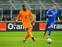 Mike Maignan (France) participates in the UEFA Nations League, League A, Group A2 football match between Italy and France in Milan, Italy, o...