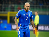 Federico Dimarco (Italy) participates in the UEFA Nations League, League A, Group A2 football match between Italy and France at Stadio San S...