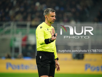 Slavko Vincic (Referee) participates in the UEFA Nations League, League A, Group A2 football match between Italy and France at Stadio San Si...