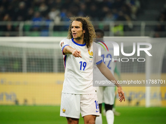 Matteo Guendouzi (France) participates in the UEFA Nations League, League A, Group A2 football match between Italy and France in Milan, Ital...