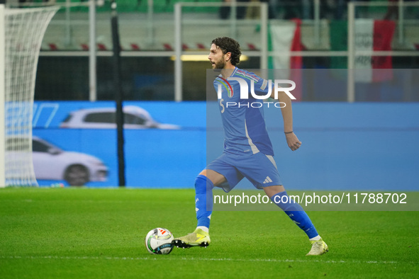 Manuel Locatelli (Italy) participates in the UEFA Nations League, League A, Group A2 football match between Italy and France at Stadio San S...