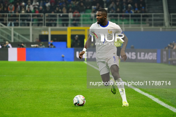 Marcus Thuram (France) participates in the UEFA Nations League, League A, Group A2 football match between Italy and France in Milan, Italy,...