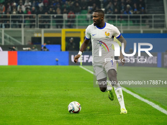 Marcus Thuram (France) participates in the UEFA Nations League, League A, Group A2 football match between Italy and France in Milan, Italy,...