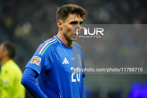 Andrea Cambiaso (Italy) participates in the UEFA Nations League, League A, Group A2 football match between Italy and France at Stadio San Si...