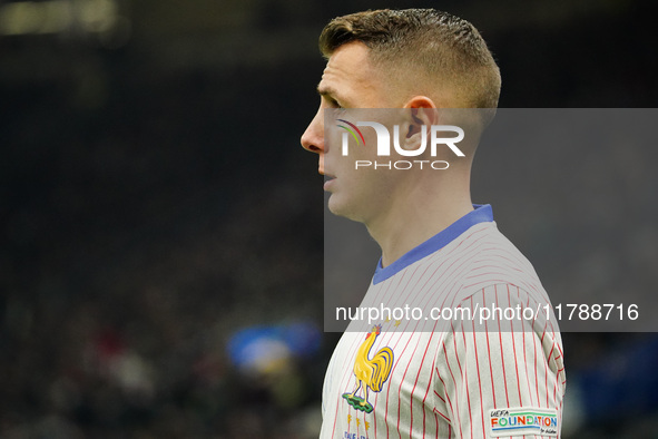 Lucas Digne (France) participates in the UEFA Nations League, League A, Group A2 football match between Italy and France at Stadio San Siro...