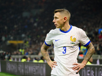 Lucas Digne (France) participates in the UEFA Nations League, League A, Group A2 football match between Italy and France at Stadio San Siro...