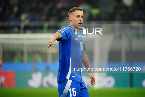 Davide Frattesi (Italy) participates in the UEFA Nations League, League A, Group A2 football match between Italy and France at Stadio San Si...