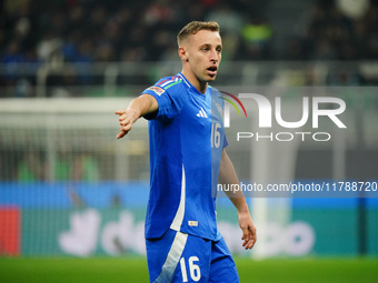 Davide Frattesi (Italy) participates in the UEFA Nations League, League A, Group A2 football match between Italy and France at Stadio San Si...