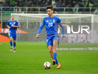 Andrea Cambiaso (Italy) participates in the UEFA Nations League, League A, Group A2 football match between Italy and France at Stadio San Si...