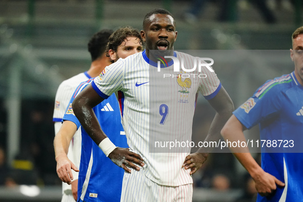 Marcus Thuram (France) participates in the UEFA Nations League, League A, Group A2 football match between Italy and France in Milan, Italy,...