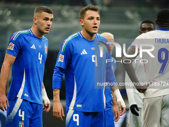 Mateo Retegui (Italy) participates in the UEFA Nations League, League A, Group A2 football match between Italy and France at Stadio San Siro...