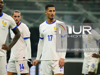 William Saliba (France) participates in the UEFA Nations League, League A, Group A2 football match between Italy and France in Milan, Italy,...