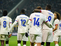 Adrien Rabiot (France) celebrates the goal with Marcus Thuram (France) during the UEFA Nations League, League A, Group A2 football match bet...