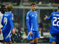 Daniel Maldini (Italy) participates in the UEFA Nations League, League A, Group A2 football match between Italy and France in Milan, Italy,...