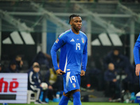 Destiny Udogie (Italy) participates in the UEFA Nations League, League A, Group A2 football match between Italy and France in Milan, Italy,...