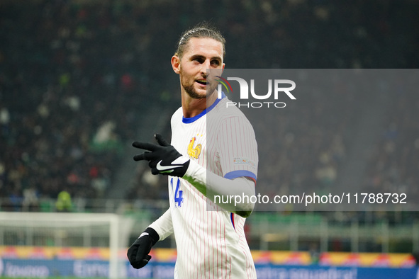 Adrien Rabiot (France) participates in the UEFA Nations League, League A, Group A2 football match between Italy and France in Milan, Italy,...