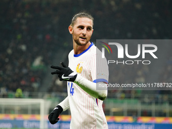 Adrien Rabiot (France) participates in the UEFA Nations League, League A, Group A2 football match between Italy and France in Milan, Italy,...