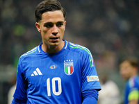 Giacomo Raspadori (Italy) participates in the UEFA Nations League, League A, Group A2 football match between Italy and France at Stadio San...