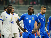 Moise Kean (Italy) participates in the UEFA Nations League, League A, Group A2 football match between Italy and France in Milan, Italy, on N...