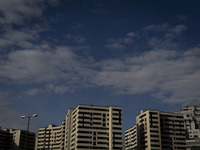 A view of housing complexes in the Chigger neighborhood in northwestern Tehran, Iran, on November 17, 2024. (