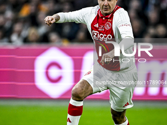 AFC Ajax Amsterdam legend Shota Arveladze participates in the match between Ajax Legends and Real Madrid Legends at the Johan Cruijff ArenA...