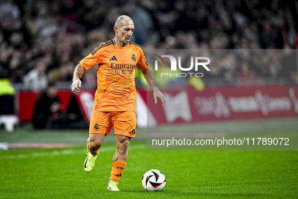 Real Madrid CF legend player Pedro Munitis participates in the match between Ajax Legends and Real Madrid Legends at the Johan Cruijff ArenA...