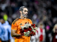 Real Madrid CF legend Fernando Sanz participates in the match between Ajax Legends and Real Madrid Legends at the Johan Cruijff ArenA for th...