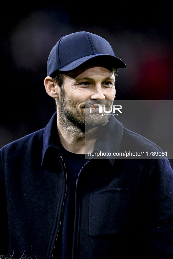 Daley Blind participates in the match between Ajax Legends and Real Madrid Legends at the Johan Cruijff ArenA for the Dutch Eredivisie seaso...