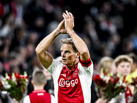 AFC Ajax Amsterdam legend Frank de Boer participates in the match between Ajax Legends and Real Madrid Legends at the Johan Cruijff ArenA fo...