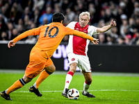 AFC Ajax Amsterdam legend player Dick Schoenaker participates in the match between Ajax Legends and Real Madrid Legends at the Johan Cruijff...