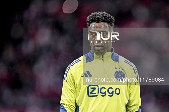 AFC Ajax Amsterdam legend Clarence Seedorf participates in the match between Ajax Legends and Real Madrid Legends at the Johan Cruijff ArenA...