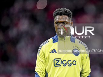 AFC Ajax Amsterdam legend Clarence Seedorf participates in the match between Ajax Legends and Real Madrid Legends at the Johan Cruijff ArenA...